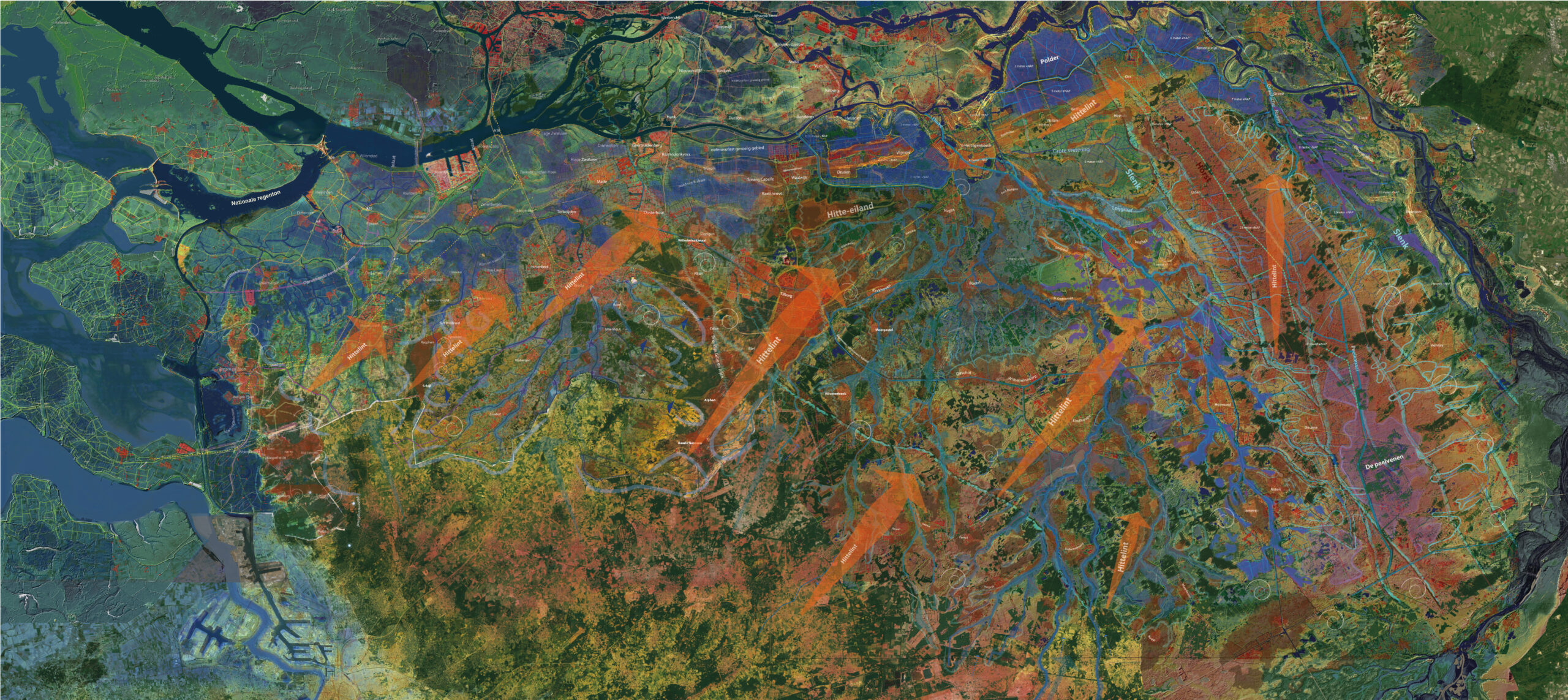 Klimaatonderlegger structuurkaart provincie Noord-Brabant